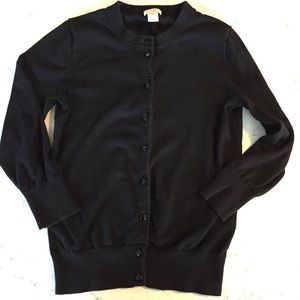J Crew Black Claire Cardigan